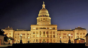 Texas Capitol Building at Night